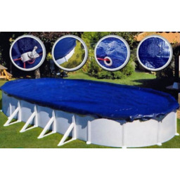 -20% WYPRZEDAŻ - Przykrycie zimowe do basenu okrągłego o średnicy 460/450 cm - 100 g/m