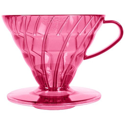 Plastikowy Drip Hario V60-02 Flamingo Pink - Różowy