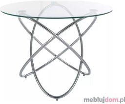 Stół ORBIT Signal Transparentny + srebrny
