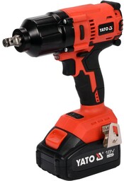 Yato KLUCZ UDAROWY BEZSZCZOTKOWY 18V, 1/2'', 700NM - AKUMULATOR 3 AH