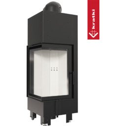 Kominek powietrzny stalowy KRATKI MBN prawy BS 10 kW Ø