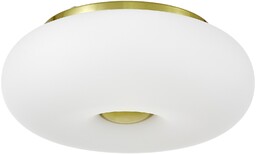 LAMPA SUFITOWA PLAFON NOWOCZESNA BIAŁO-ZŁOTA BIANTE D28 LUMINA DECO