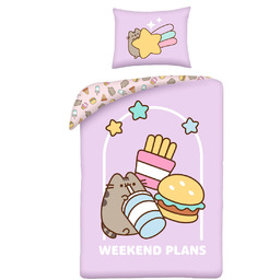 Pościel dziecięca Pusheen 140 x 200 cm Halantex mikrofibra kotek kot