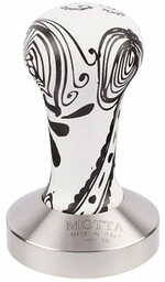 Motta tamper czarno-biały z drewnianą rączką 58 mm płaski