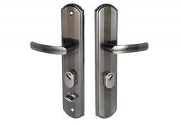 Klamka szeroka do drzwi chińskich nikiel brązowiony prawy FT-51(KL BDA2-P)