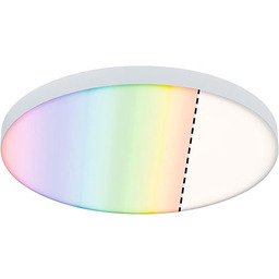 Paulmann 79899 panel LED Velora Smart Home Zigbee 600 mm okrągły, w zest. 1x16,5 W ściemniany, sterowanie kolorami RGBW, oprawa sufitowa 3000 K