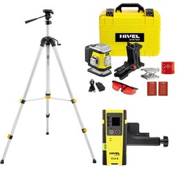 Zestaw Multilaser krzyżowy Nivel System CL2R poziomica + Statyw SJJ-M1EX + Czujnik CLS5