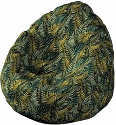 Worek do siedzenia, zielone liście paproci, Ø50 x 85 cm, Intenso Premium