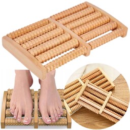 DREWNIANY MASAŻER DO AKUPRESURY STÓP NÓG ŁYDEK SOLIDNY ROLLER