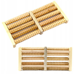 MASAŻER DO STÓP TRADYCYJNY DREWNIANY ROLLER 2 X 5