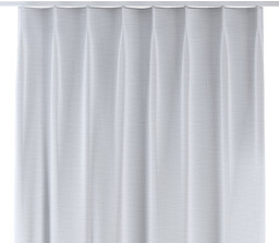 Zasłona na haczykach flex pojedynczych, biały, Harmony