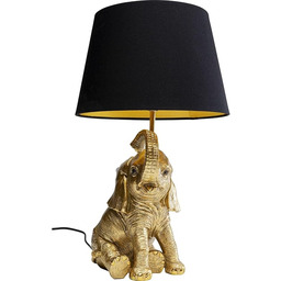 Kare Design Złota lampa słonia