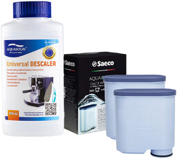 Zestaw Philips - Filtr Philips Aquaclean CA6903 2szt, Uniwersalny Odkamieniacz 250ml