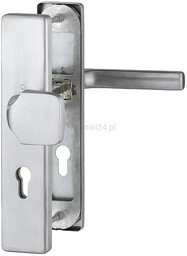 Komplet pochwyt-klamka Dallas do drzwi zewnętrznych ze stali szlachetnej F69