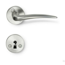 Klamka do drzwi Skagen Srebrna szczotkowana Standard skandynawski