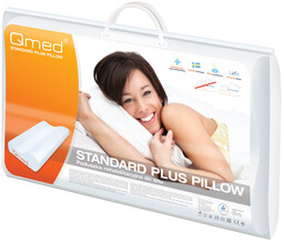 Szwedzka poduszka ortopedyczna z pamięcią kształtu Standard plus Pillow + PROFIL BARKU (QMED-plus)