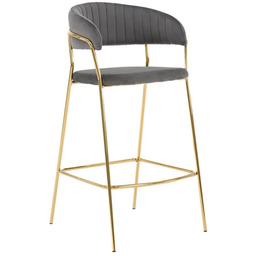 Hoker Glamour szary MARLO BC-01 welur