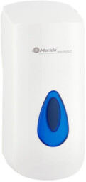 Dozownik do mydła w płynie Merida TOP MINI 400 ml, biało-niebieskie tworzywo ABS