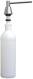 Dozownik podblatowy do mydła w płynie Merida STOŻEK 1000 ml, mosiądz matowy