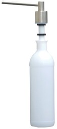 Dozownik podblatowy do mydła w płynie Merida WALEC 1000 ml, mosiądz matowy