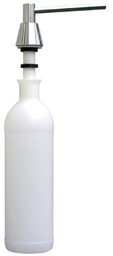 Dozownik podblatowy do mydła w płynie Merida STOŻEK 1000 ml, chromowany mosiądz