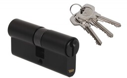 Wkładka bębenkowa Yale Y500 40/80 3 klucze, czarna