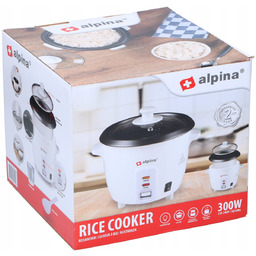 RYŻOWAR - garnek do GOTOWANIA RYŻU na parze - poj. 600 ml 300 W- ALPINA