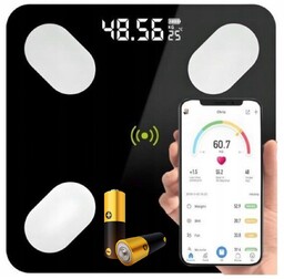 Inteligentna Waga Analityczna Bluetooth Nowoczesna Waga Łazienkowa LCD