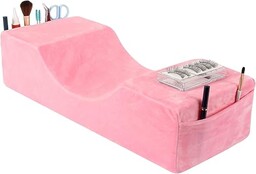 Poduszka do przedłużania rzęs, pianka z pamięcią kształtu, poduszka pod szyję, przedłużanie rzęs, ergonomiczna, poduszka konturowa do spania, poduszka podróżna, różowa