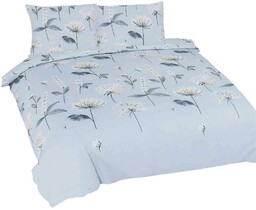 Matex Pościel bawełniana 220x200 Kwiaty miętowa Universal