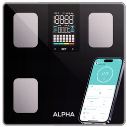 Waga Łazienkowa Elektroniczna Alpha Aplikacja po Polsku Analityczna