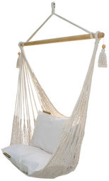 Sznurkowy Fotel hamakowy, ecru AHC-8