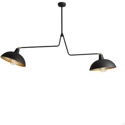 Plafon Espace 2 Metalowy Czarny