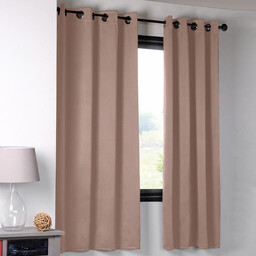 Stof Zasłona zaciemniająca blackout NOTTE pudrowa 135 x 180 cm