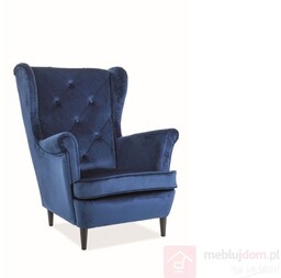 Fotel LADY VELVET Signal Granatowy