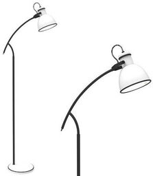 Candellux Lampa podłogowa ZUMBA 51-72108 retro reflektorek regulowany biały czarny