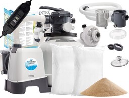 Pompa filtrująca piaskowa Intex 10 500 l/h 26648GS + PIASEK
