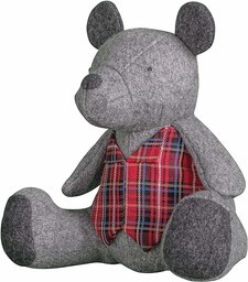 Gallery Direct Barnaby Bear Stoper pod drzwi ważony korek do drzwi wypełniony ciężka ozdoba
