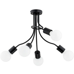 Lampa sufitowa nowoczesna PLENA V czarny śr. 46cm