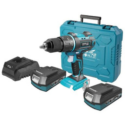 DEDRA Wiertarko-wkrętarka DED7042 +2x akumulator DED7032 + Ładowarka DED7038 + wiertła + walizka