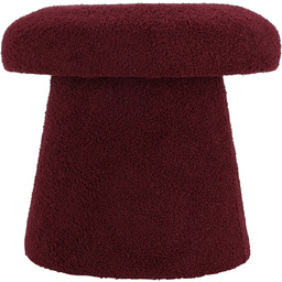 Home Styling Collection Pufa okrągła tapicerowana TEDDY grzybek boucle, Ø 43 x 38 cm