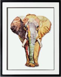 OBRAZ PRZESTRZENNY ELEPHANT wielokolorowy z wizerunkiem słonia styl nowoczesny
