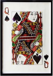 OBRAZ PRZESTRZENNY QUEEN SPADES wielokolorowy z ''damą pik'' styl nowoczesny