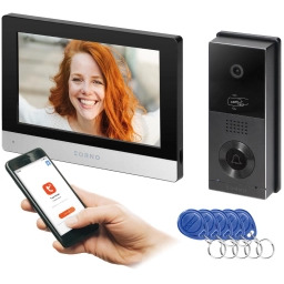 Orno Xiran OR-VID-MA-1079/B Wi-Fi ekran dotykowy 8" Full HD Wideodomofon jednorodzinny