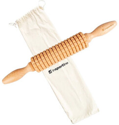 Wałek roller do masażu drewniany inSPORTline Marlee 600