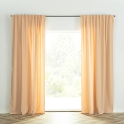 Zasłona BASIC na taśmie marszczącej 140x260cm waniliowy beż 1 szt., 140 cm x 260 cm