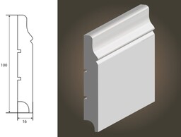 LISTWA LAGRUS - Krym 100 (100x16) * Długość - 244 cm*