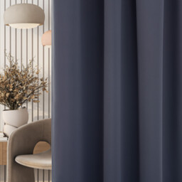 Zasłona zaciemniająca na taśmie marszczącej ciemny szary 140 x 280cm 1 szt., 140 x 280