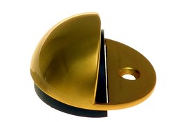 Odbojnik drzwiowy półkula przykręcany mosiądz/satyna