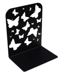 Elior Czarna podpórka na książki z dekoracją D3-S80
